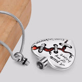 Ashes Keepsake A Peace Of My Heart Lives in Heaven Broken Heart Urn Necklace / Cremation Jewelry For Ashes