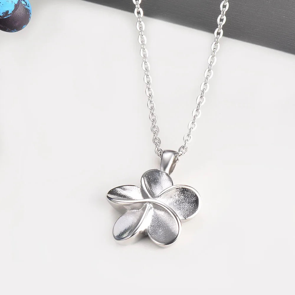 Cremation Jewelry Flower Urn Necklace for Ashes