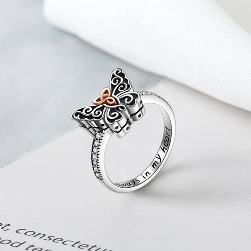 Butterfly Urn Ring For Ashes