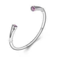 Ashes Keepsake Birthstone Charm Cuff Cremation Urn Bracelet Stainless Steel Expandable