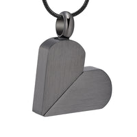 Ashes Keepsake Convertible Square Heart Urn Necklace Cremation Jewelry For Ashes