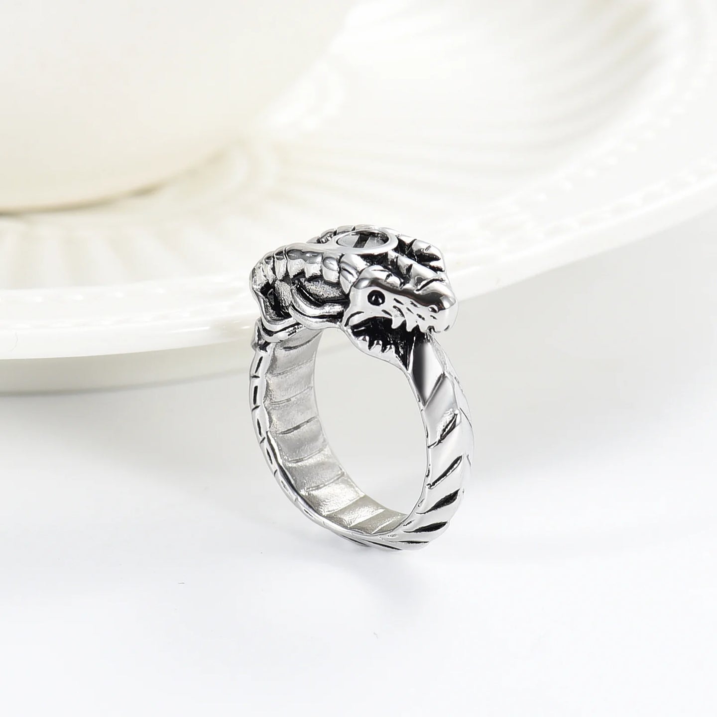 Ouroboros Cremation Ring