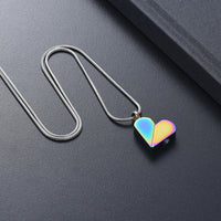 Ashes Keepsake Convertible Square Heart Urn Necklace Cremation Jewelry For Ashes