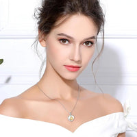 Sterling Silver Lotus Flower Keepsake Heart Urn Necklace