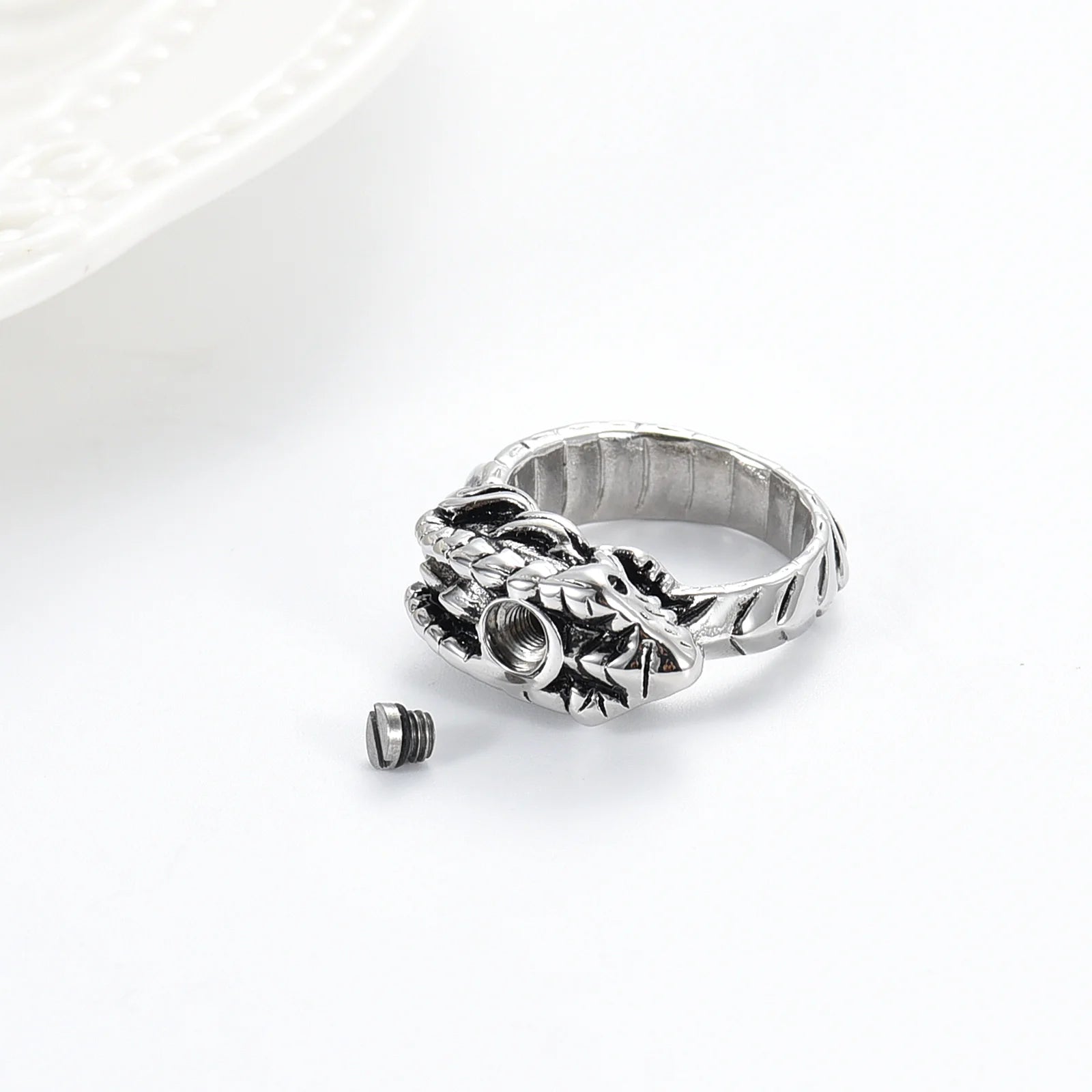 Ouroboros Cremation Ring