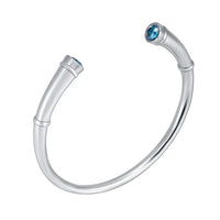 Ashes Keepsake Birthstone Charm Cuff Cremation Urn Bracelet Stainless Steel Expandable