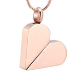 Ashes Keepsake Convertible Square Heart Urn Necklace Cremation Jewelry For Ashes