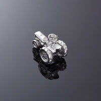 Ashes Keepsake Tractor Urn Necklace For Men  316L Stainless Steel Cremation Jewelry