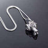 Ashes Keepsake Tractor Urn Necklace For Men  316L Stainless Steel Cremation Jewelry