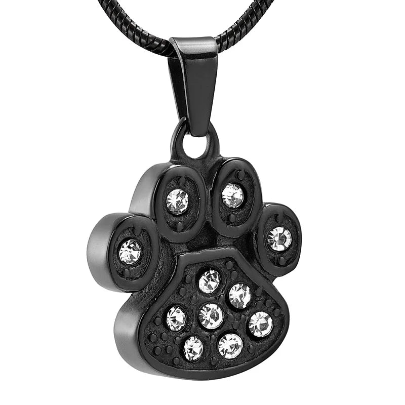 Paw Shape Pet Memorial Urn Necklace for Cremation