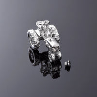Ashes Keepsake Tractor Urn Necklace For Men  316L Stainless Steel Cremation Jewelry