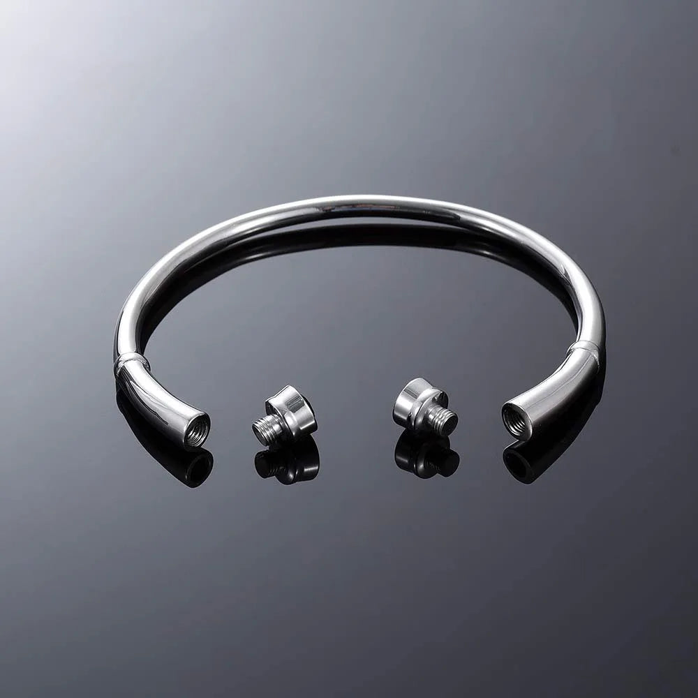 Ashes Keepsake Birthstone Charm Cuff Cremation Urn Bracelet Stainless Steel Expandable