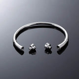 Ashes Keepsake Birthstone Charm Cuff Cremation Urn Bracelet Stainless Steel Expandable