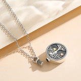 Sterling Silver Tree of Life Heart Urn Necklace