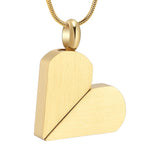 Ashes Keepsake Convertible Square Heart Urn Necklace Cremation Jewelry For Ashes