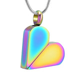 Ashes Keepsake Convertible Square Heart Urn Necklace Cremation Jewelry For Ashes