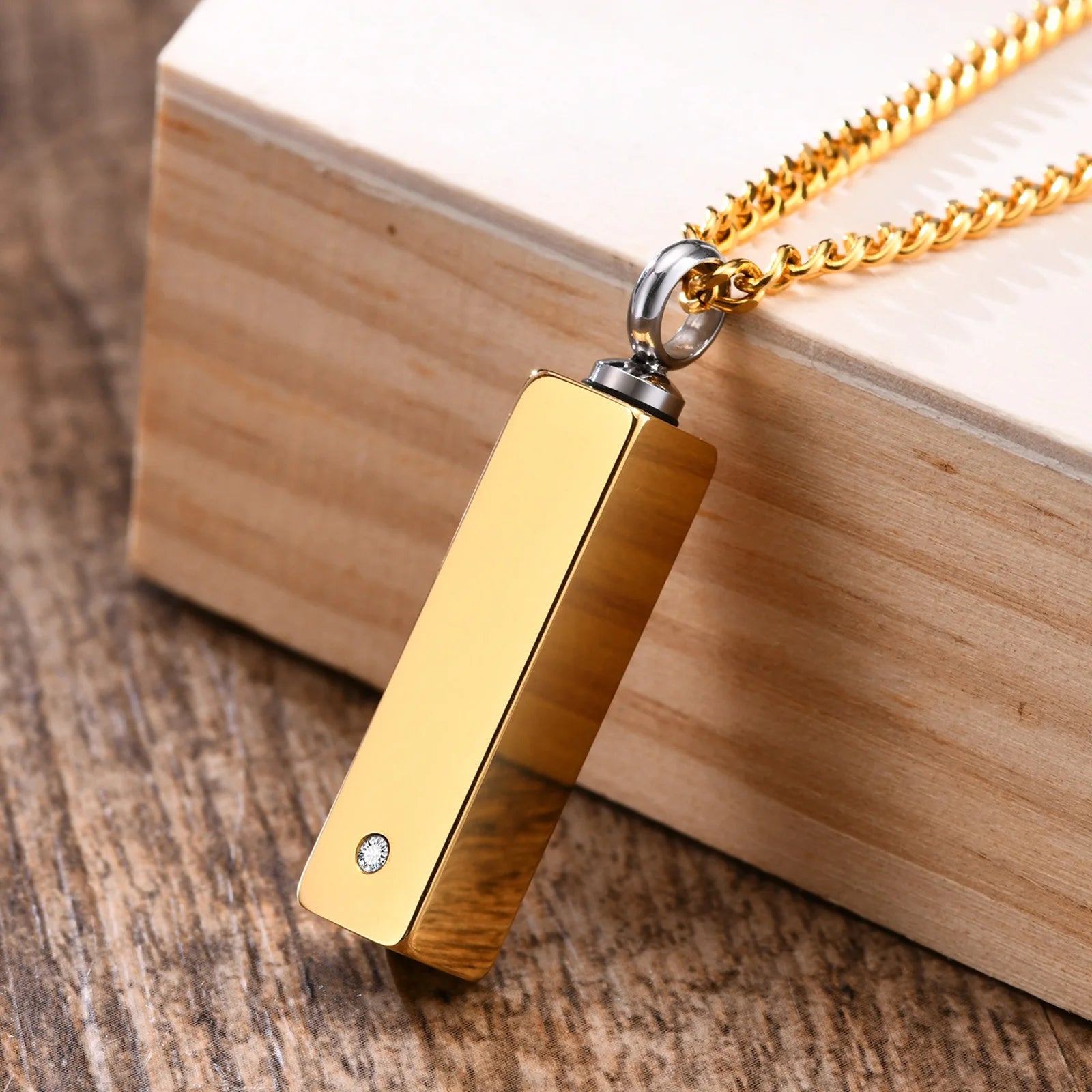 Ashes Keepsake Mens Urn Necklace With Custom Engraving Personalized Cremation Jewelry