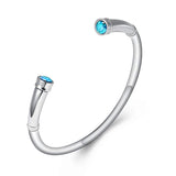 Ashes Keepsake Birthstone Charm Cuff Cremation Urn Bracelet Stainless Steel Expandable