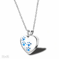 Cremation Jewelry Heart Pet Urn Necklace