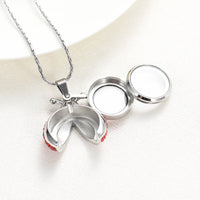 Lady Beetle Urn Necklace With Crystals