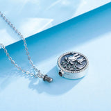 Sterling Silver Elephant Tree of life Urn Necklace