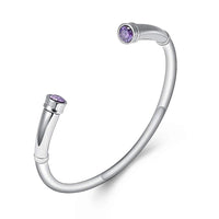 Ashes Keepsake Birthstone Charm Cuff Cremation Urn Bracelet Stainless Steel Expandable
