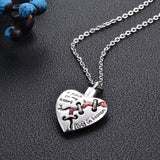 Ashes Keepsake A Peace Of My Heart Lives in Heaven Broken Heart Urn Necklace / Cremation Jewelry For Ashes