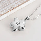 Cremation Jewelry Flower Urn Necklace for Ashes