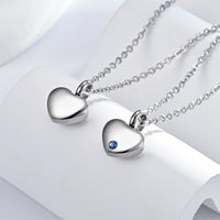 Cremation Jewelry  Small Heart Memorial Ash Urn Necklace