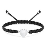 Ashes Keepsake Adjustable Urn Bracelet Heart-shaped Urn Pendant Stainless Steel