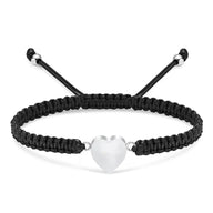 Ashes Keepsake Adjustable Urn Bracelet Heart-shaped Urn Pendant Stainless Steel