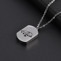 Cremation Jewelry Dog Urn Necklace