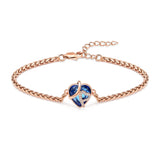 Ashes Keepsake Crystal Heart Urn Bracelet For Ashes Stainless Steel