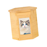 Pet Cremation Urn with Photo Frame Bamboo