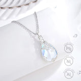 Butterfly urn pendant sterling silver moonstone 