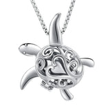 Ashes Keepsake Turtle Cremation Jewelry Necklace for Ashes Stainless Steel