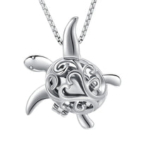 Ashes Keepsake Turtle Cremation Jewelry Necklace for Ashes Stainless Steel