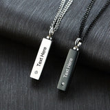 Ashes Keepsake Mens Urn Necklace With Custom Engraving Personalized Cremation Jewelry
