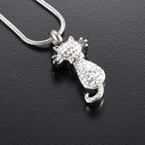 Cremation Necklace For Cat Ashes Stainless Steel