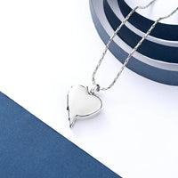 Ashes Keepsake Wing Heart Urn Necklace Always in My Heart Cremation Jewelry