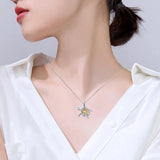Ashes Keepsake Turtle Cremation Jewelry Necklace for Ashes Stainless Steel