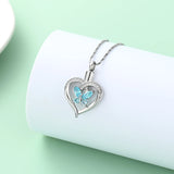 Ashes Keepsake Cremation Jewelry Butterfly Heart Urn Necklace Cremation Jewelry