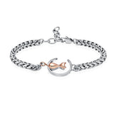 Cat And Moon Cremation Bracelets For Ashes