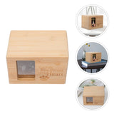 Wooden Pet Urn With Photo Frame For Dog & Cat Ashes