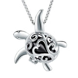 Ashes Keepsake Turtle Cremation Jewelry Necklace for Ashes Stainless Steel