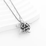 Ashes Keepsake Turtle Cremation Jewelry Necklace for Ashes Stainless Steel