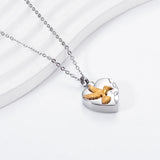 Cremation Jewelry Dove Heart