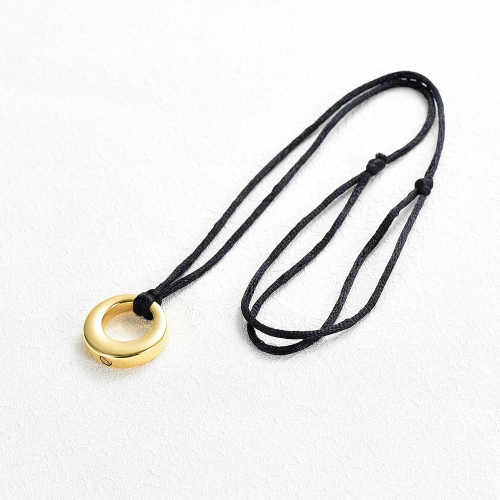 Ashes Keepsake Cremation Jewelry Circle of Life Urn Necklace for Ashes
