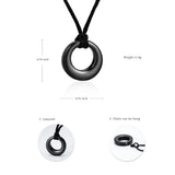 Ashes Keepsake Cremation Jewelry Circle of Life Urn Necklace for Ashes