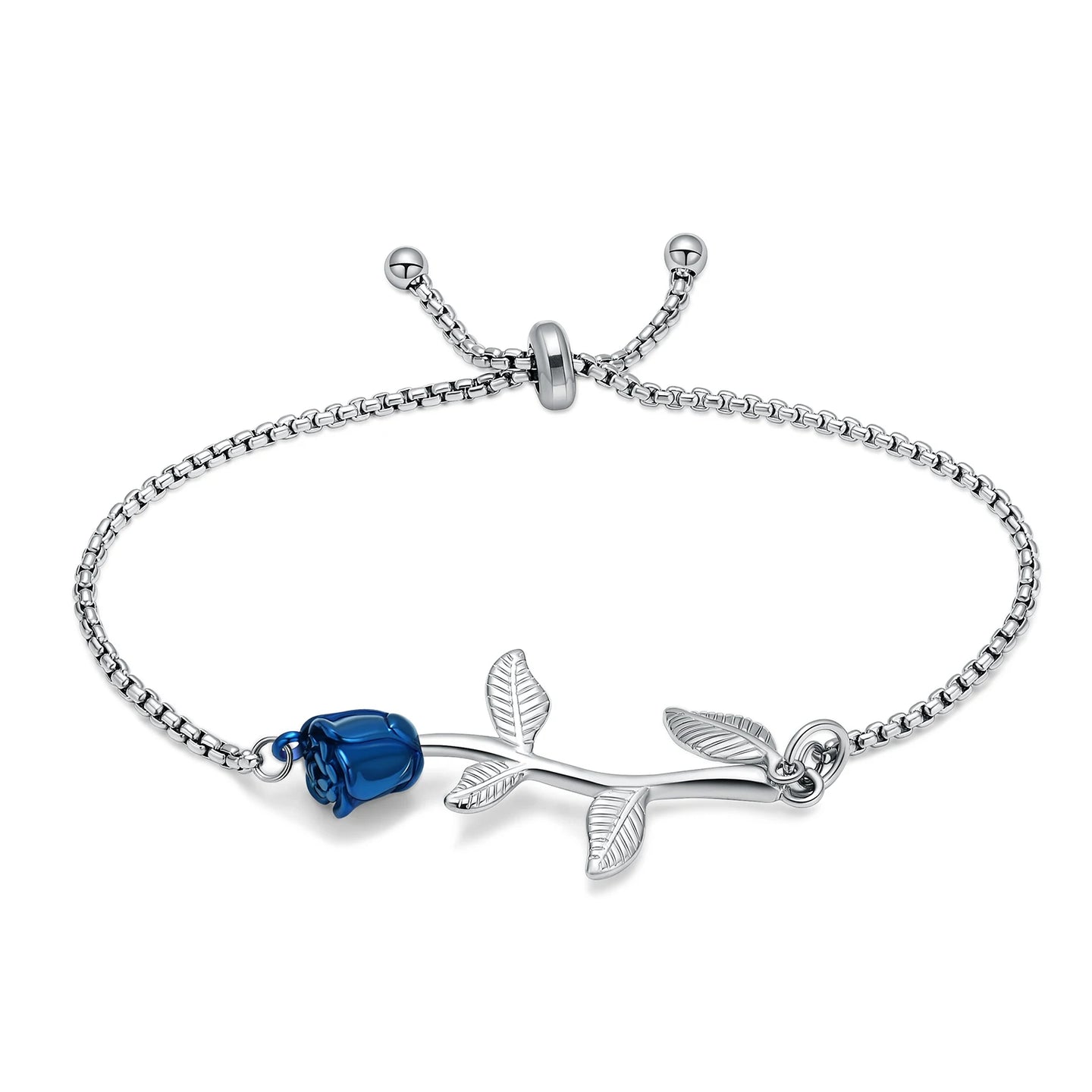 Rose Urn Cremation Bracelet For Ashes Stainless Steel